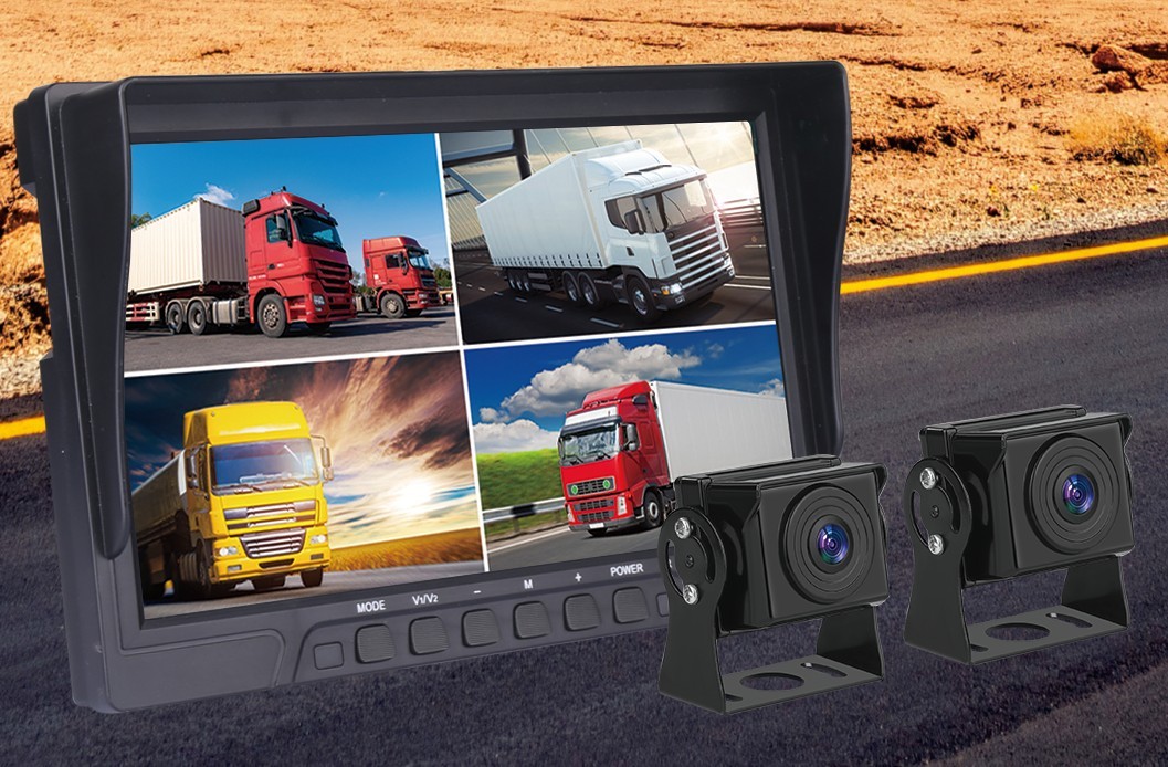 wifi monitor pro kamiony - obraz ze 4 kamer