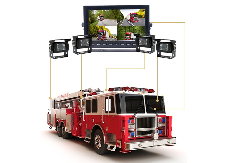 parkovaci kamerovy system pro hasičske auto