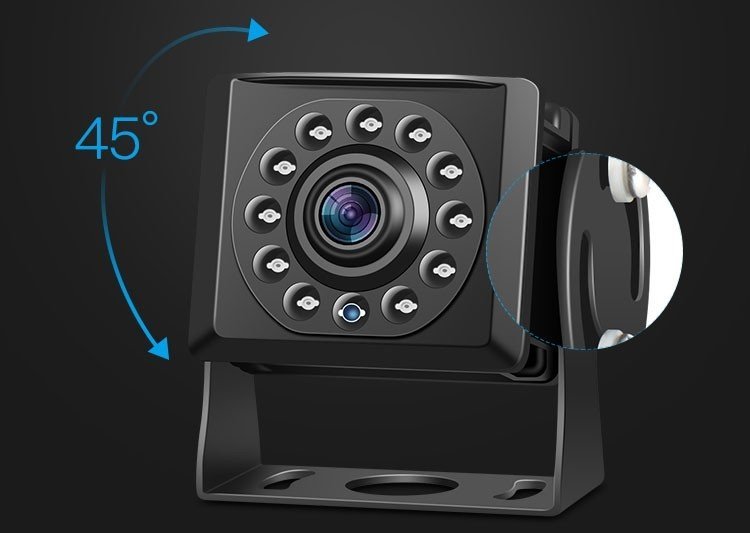Barevná couvací a parkovací auto kamera a kamerový systém pro couvání s LCD  monitorem 7
