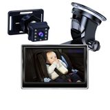 Kamerový set 4,3&quot; monitor a HD kamera + 8 IR noční vidění pro monitoring dětí a zvířat v autě