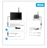 WiFi couvací set - 1x WiFi DVR 7&quot; monitor do auta a 1x WiFi couvací kamera