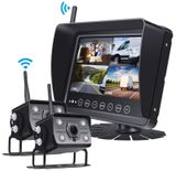 Wi-Fi vodotěsný SET AHD - 7&quot; LCD monitor s krytím IP68 + 2x couvací kamery