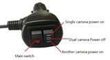 Duální rotační mini HD kamera do auta IP68 + úhel snímání 115°