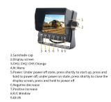 LCD monitor 5&quot; pro couvací kamery s nastavitelným držákem a sluneční clonou