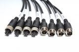Čtyř kabelový propojovací kabel s možností připojit až 4 couvací kamery