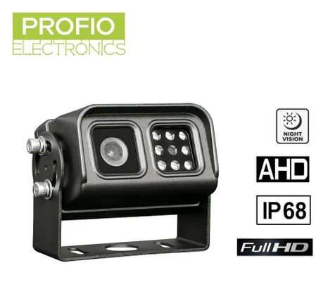 1080P zadní parkovací kamera AHD vodotěsná IP68 s 120° úhel + 8x IR LED do 15m