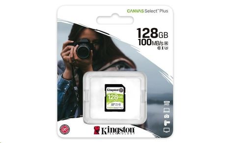 128 GB UHS-I U1 Kingston Canvas Select Plus SDXC (100R/85W)