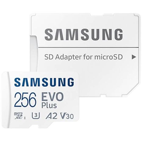 256GB MICRO SDXC KARTA SAMSUNG EVO PLUS + SD ADAPTÉR
