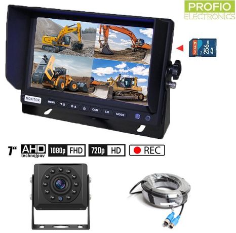AHD couvací set 1x hybridní 7" monitor + 1x HD kamera s nočním viděním 15m