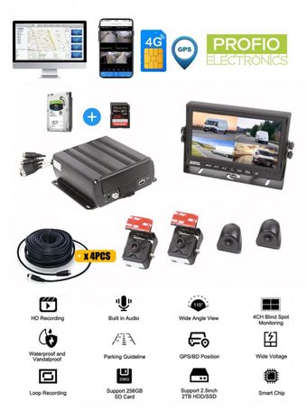 DVR do auta PROFIO X7 - nahrávání obrazu live 4G SIM/WIFI/HOTSPOT/GPS