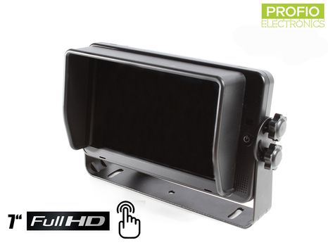 FULL HD couvací 7" monitor s dotykovým displejem a podporou 4 couvacích kamer
