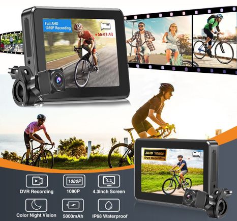 Kamera s monitorem na kolo SET - FULL HD kamera + 4,3" Monitor s nahráváním na micro SD